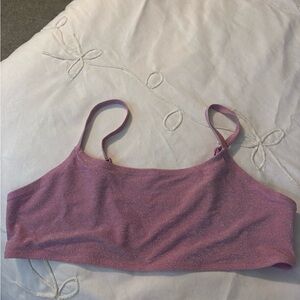 H&M Pink Glitter Bikini Top